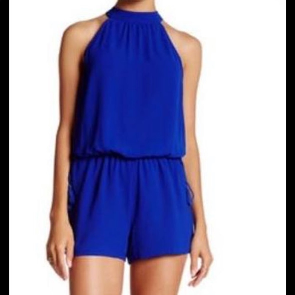 Socialite Cobalt Blue Romper
